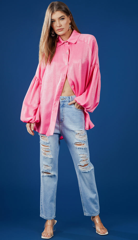 Camisa Fabienne Rosa