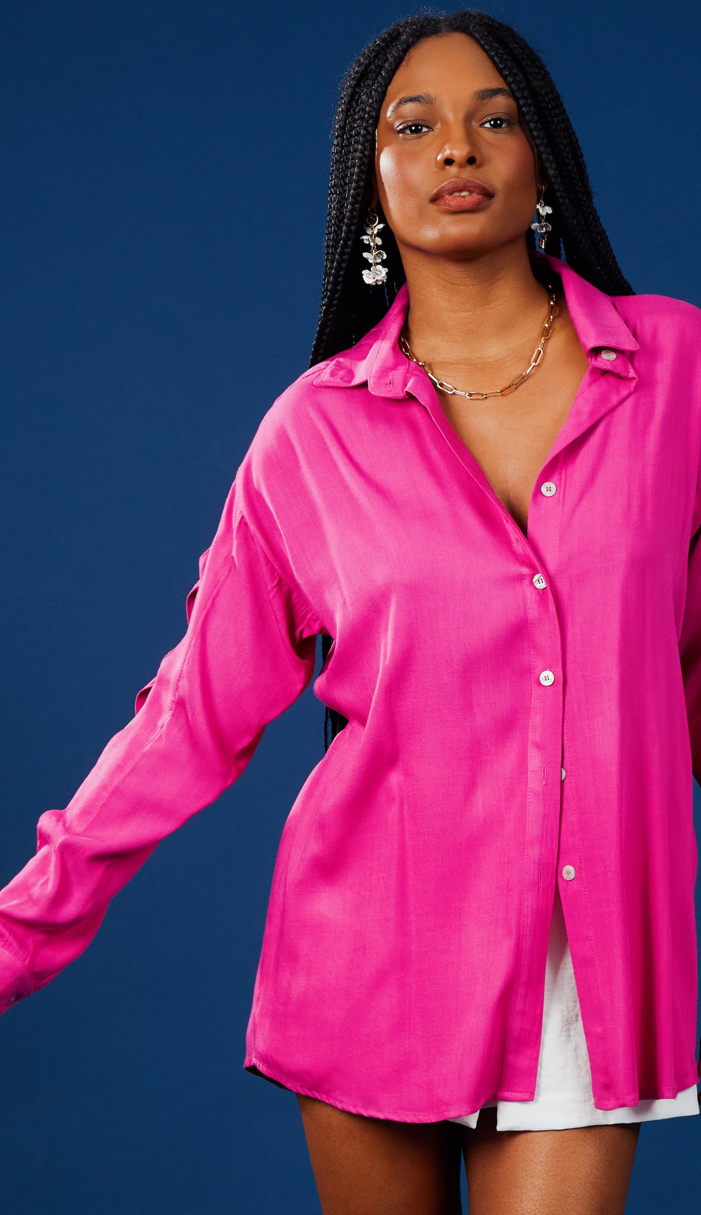 Camisa Beijo Magenta