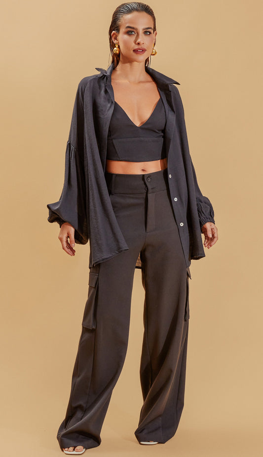 Camisa Fabienne Preto