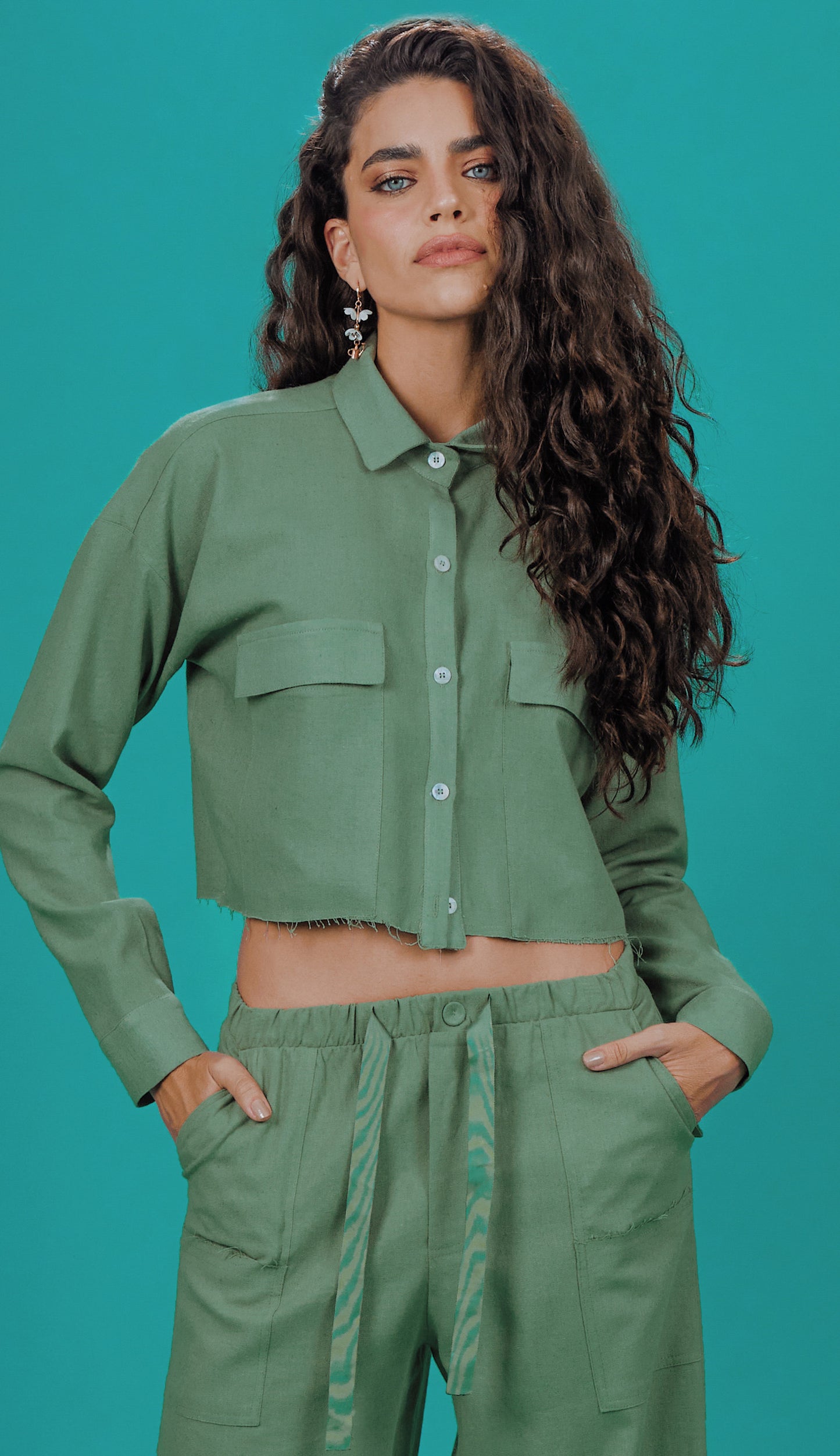 Camisa Fátima Verde