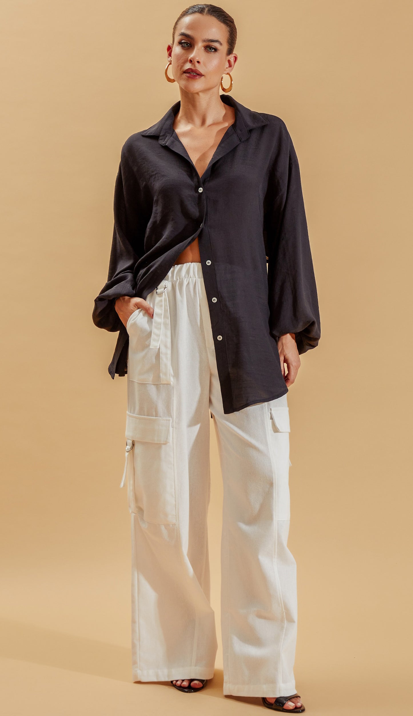Camisa Gabrielle Preto