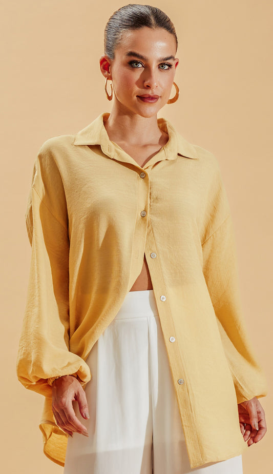 Camisa Gabrielle Amarelo