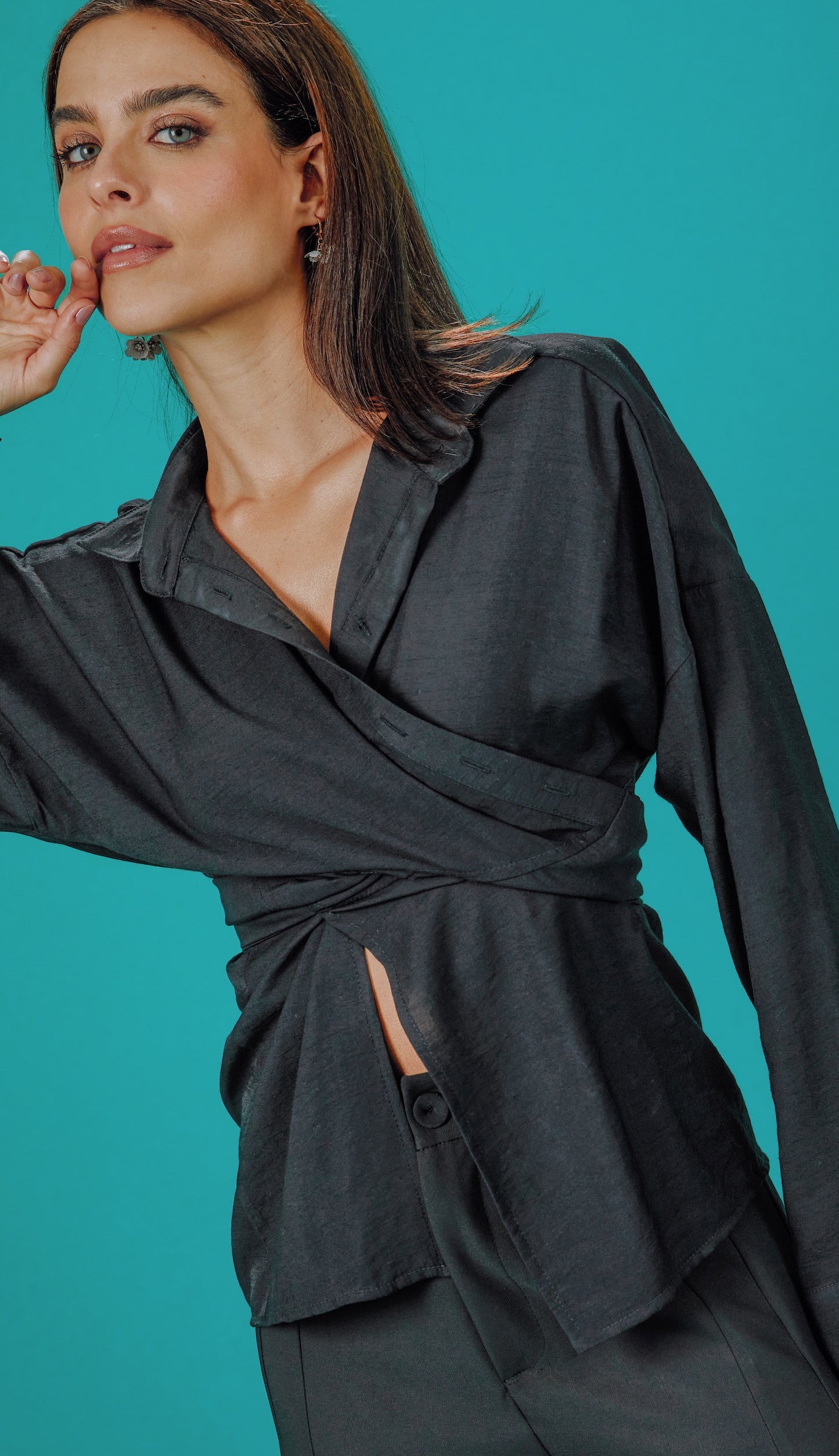 Camisa Gardênia Preto