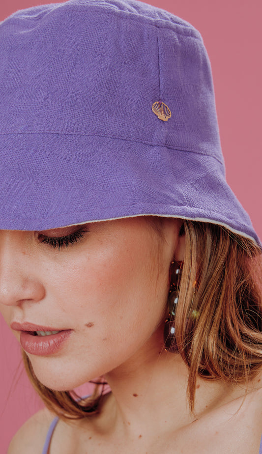 Chapéu Angelina Violeta/natural