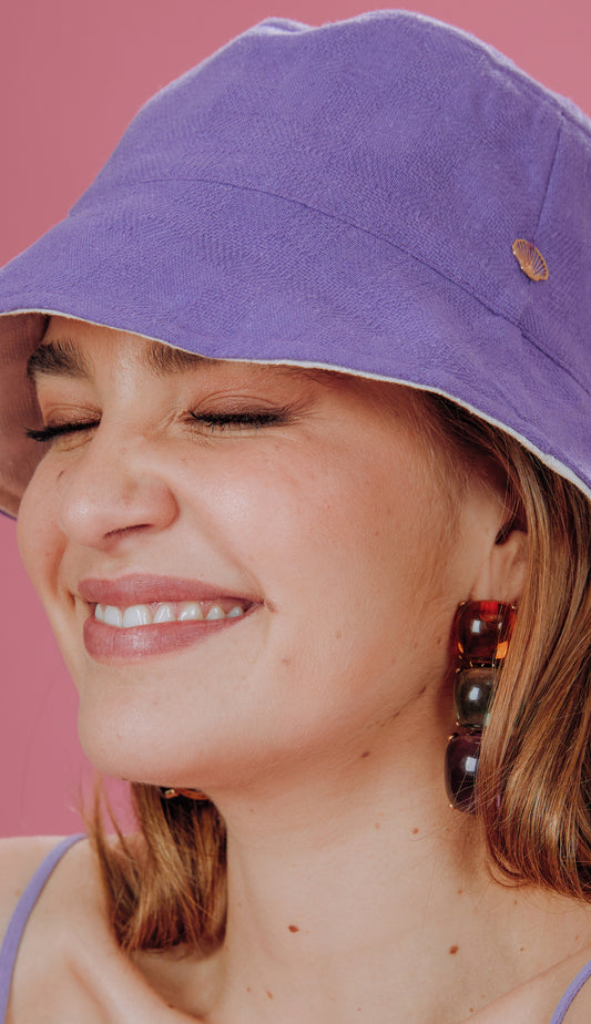 Chapéu Angelina Violeta/natural