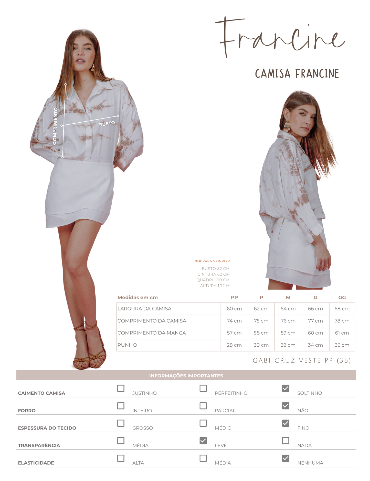 Camisa Francine Off White