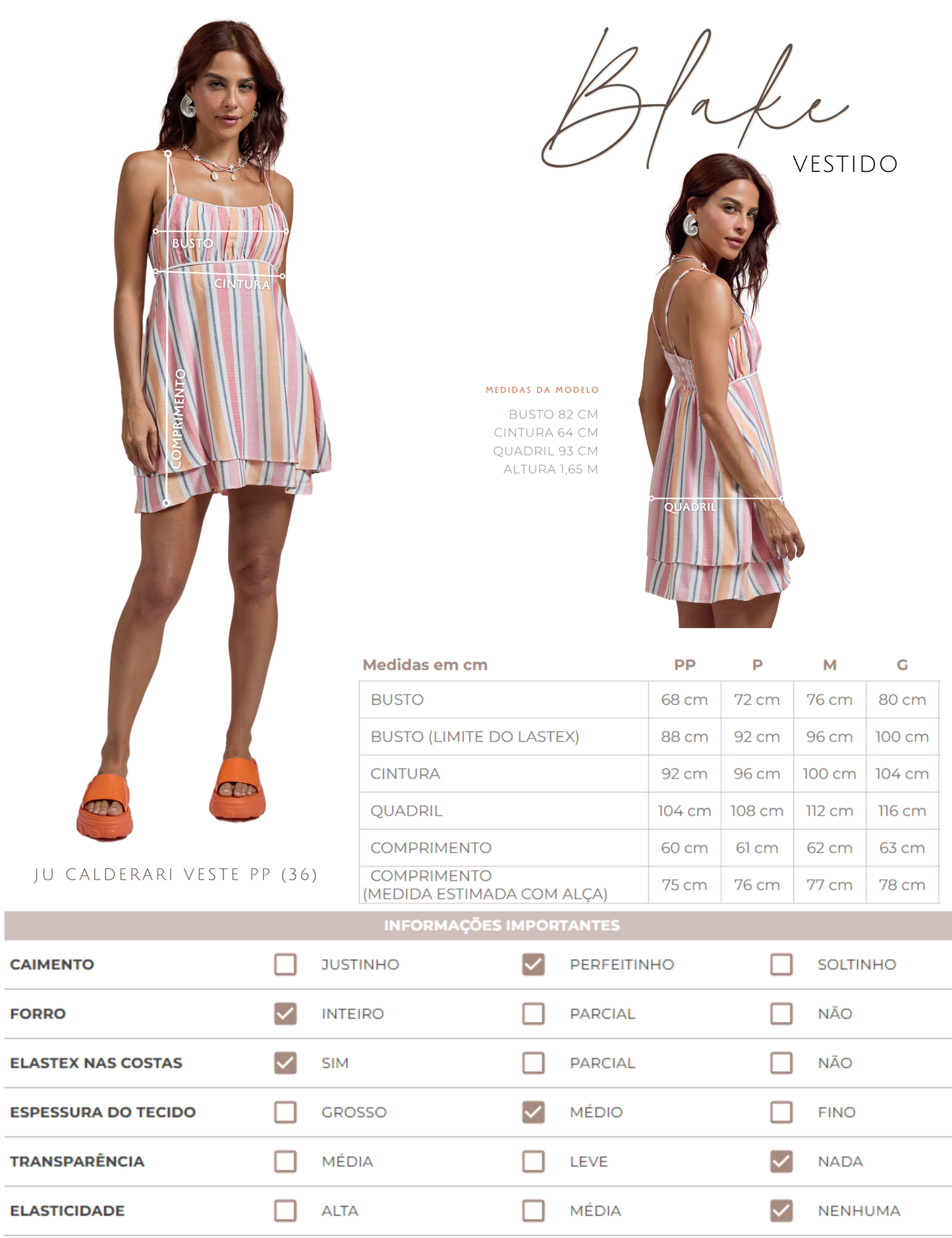 Vestido Blake Listrado