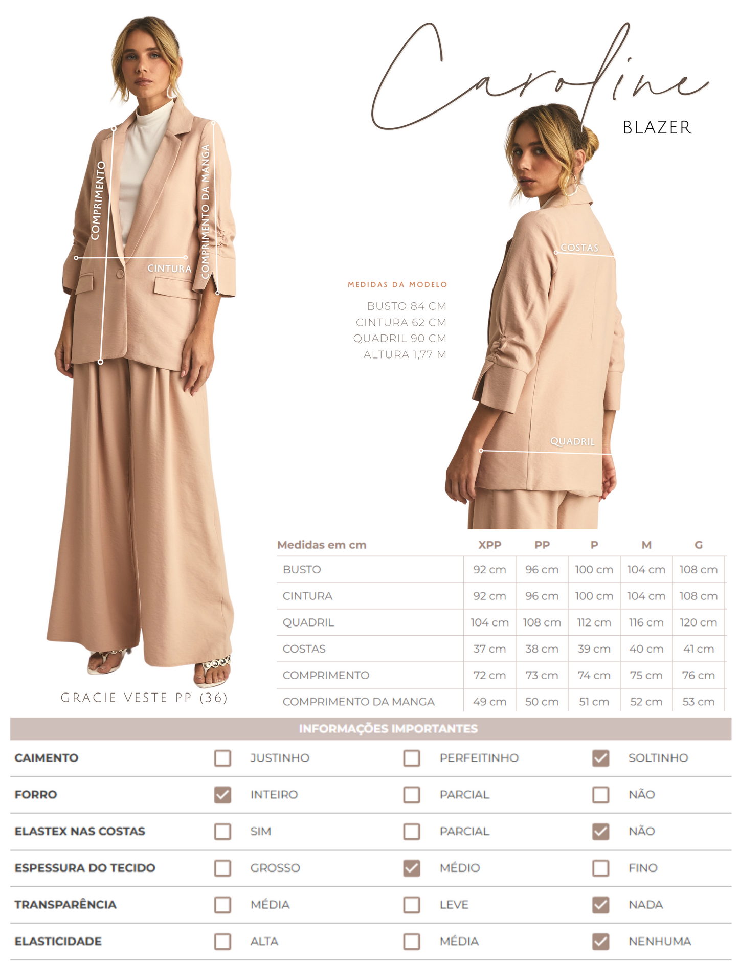 Blazer Caroline Mocha