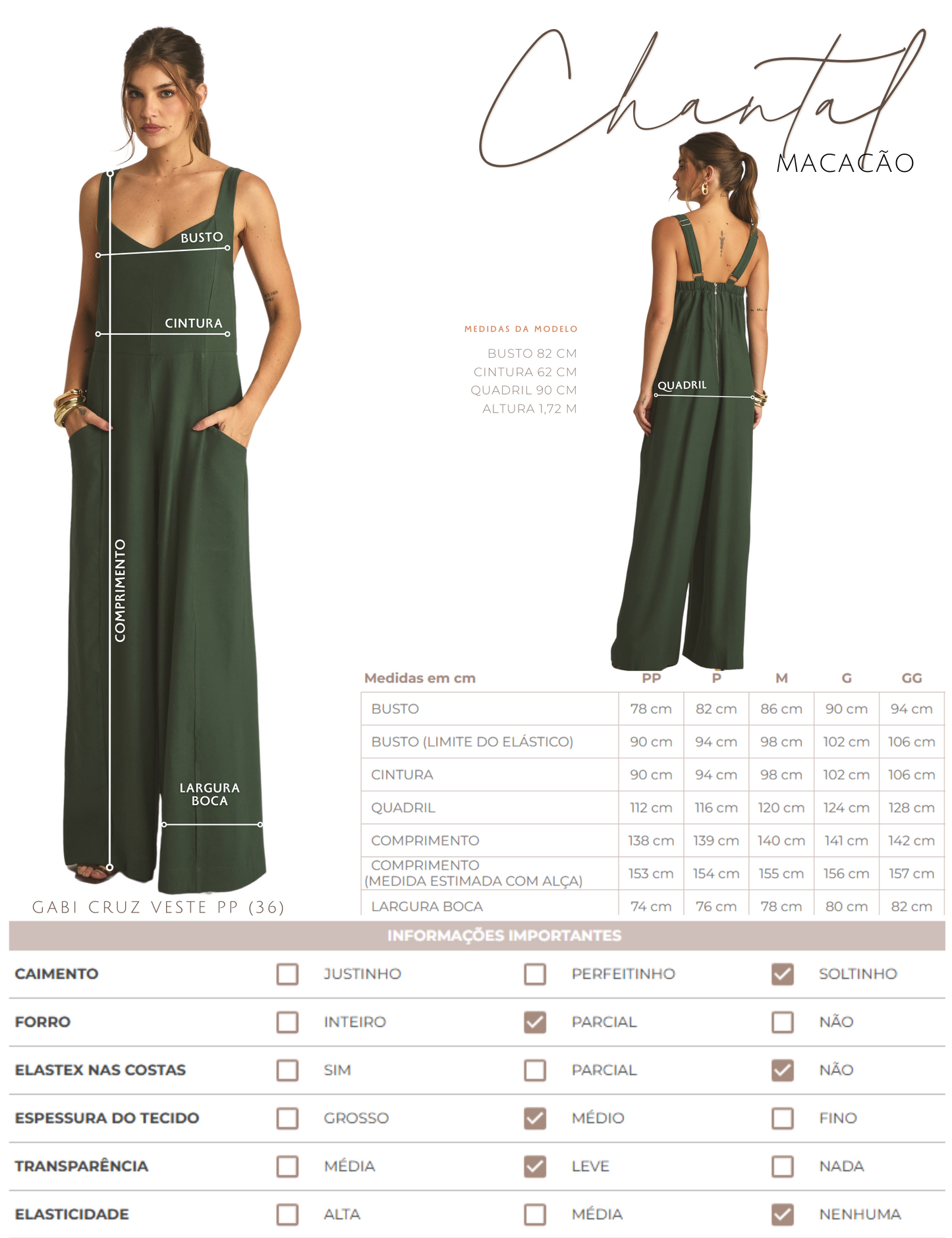 Macacão Chantal Verde