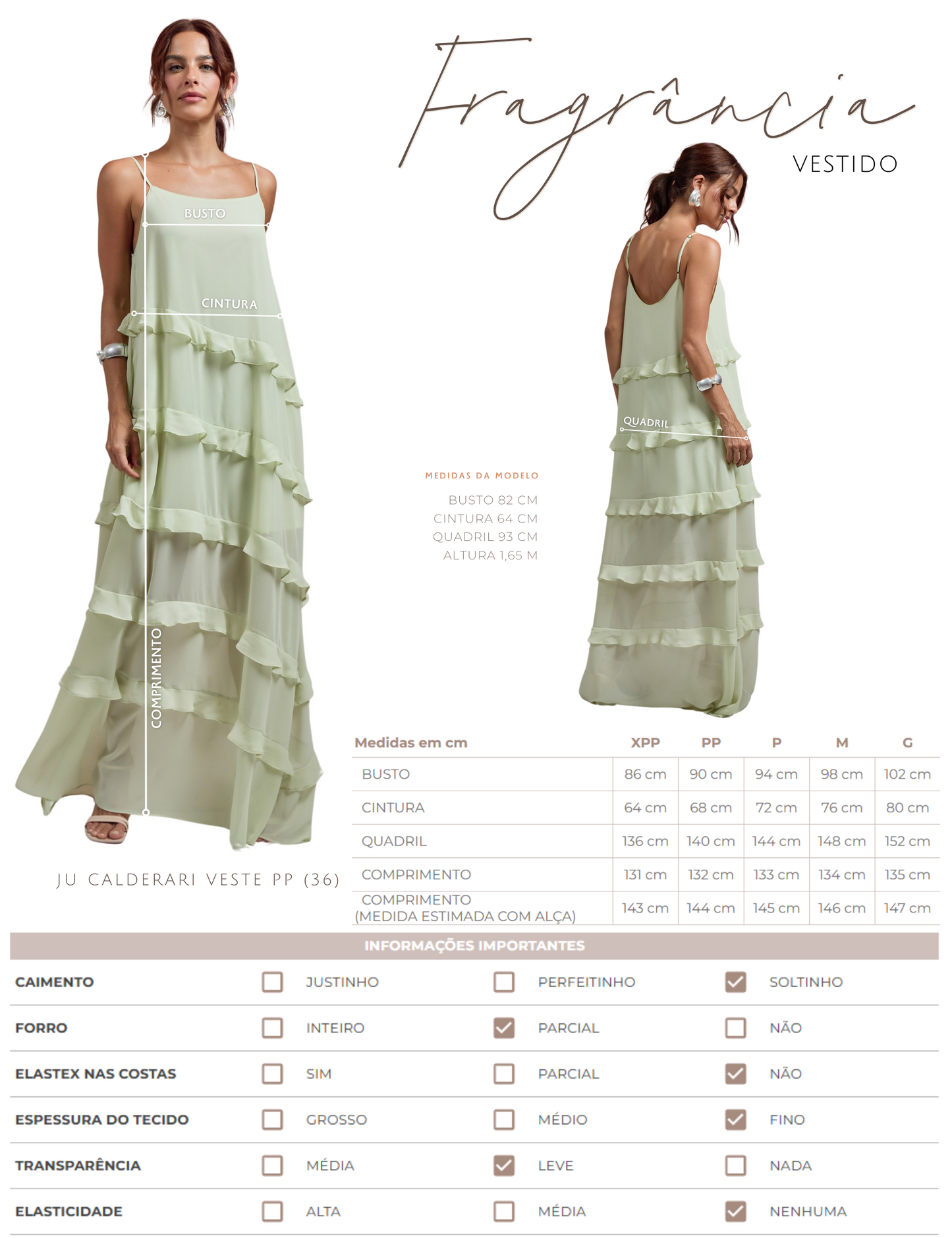 Vestido Fragrância Verde