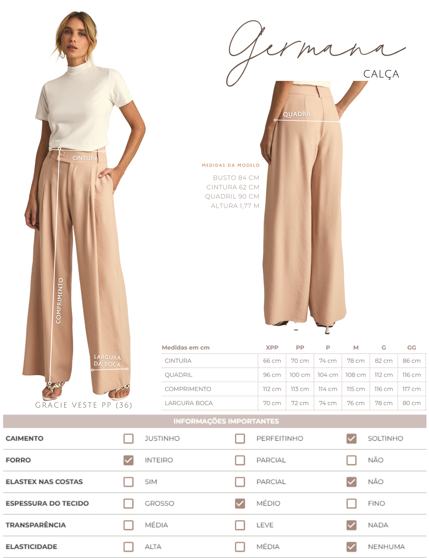 Calça Germana Mocha
