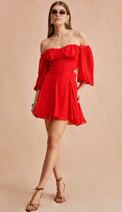 Vestido Penélope Cereja