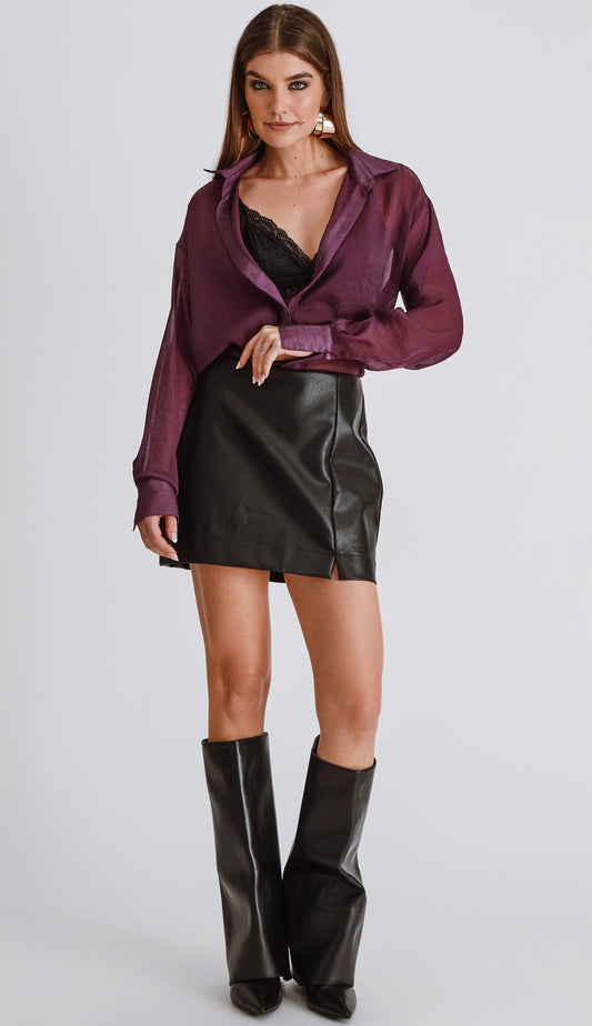 Camisa Pluma Violeta