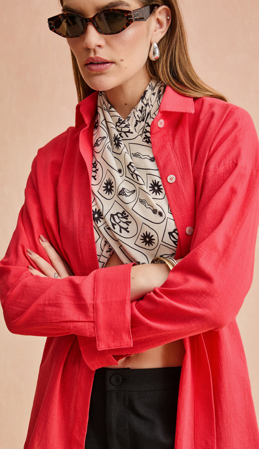 Camisa Salinas Cereja