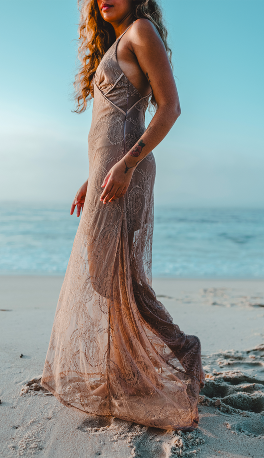 Vestido Celma Mocha