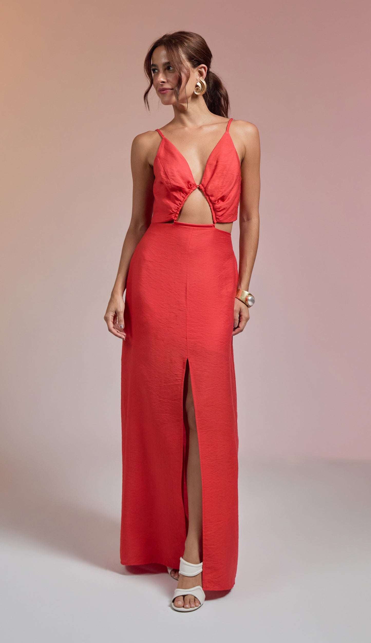 Vestido Val Cereja