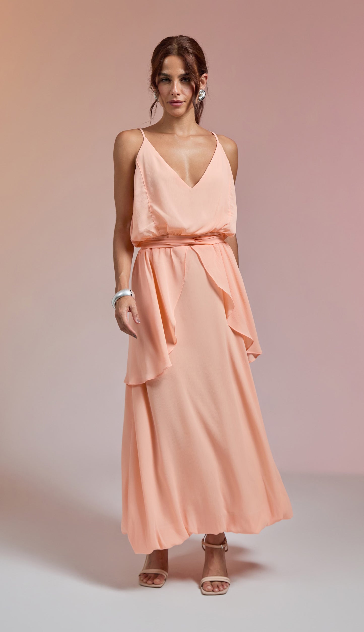 Vestido Vanda Pêssego