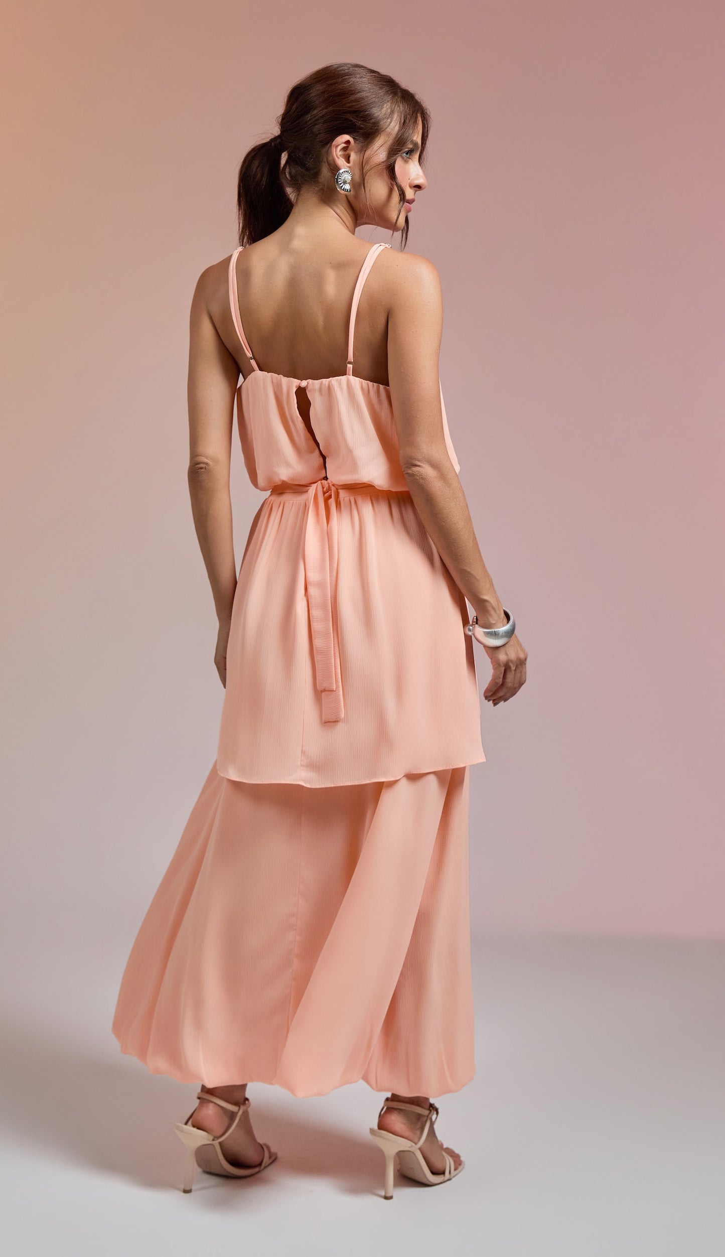 Vestido Vanda Pêssego