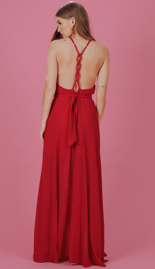 Vestido Ariele Cereja