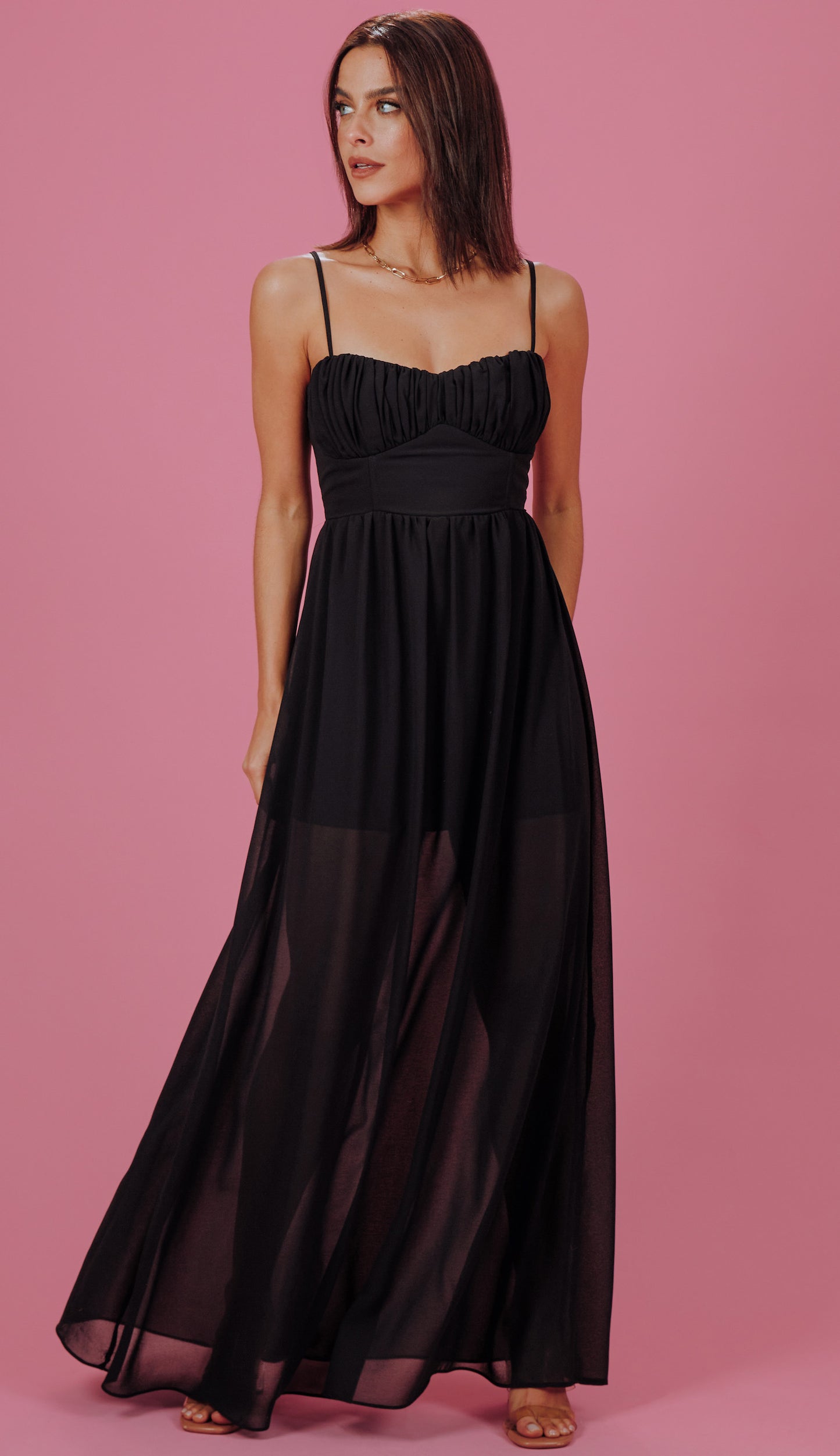 Vestido Clarita Preto