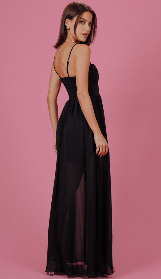 Vestido Clarita Preto