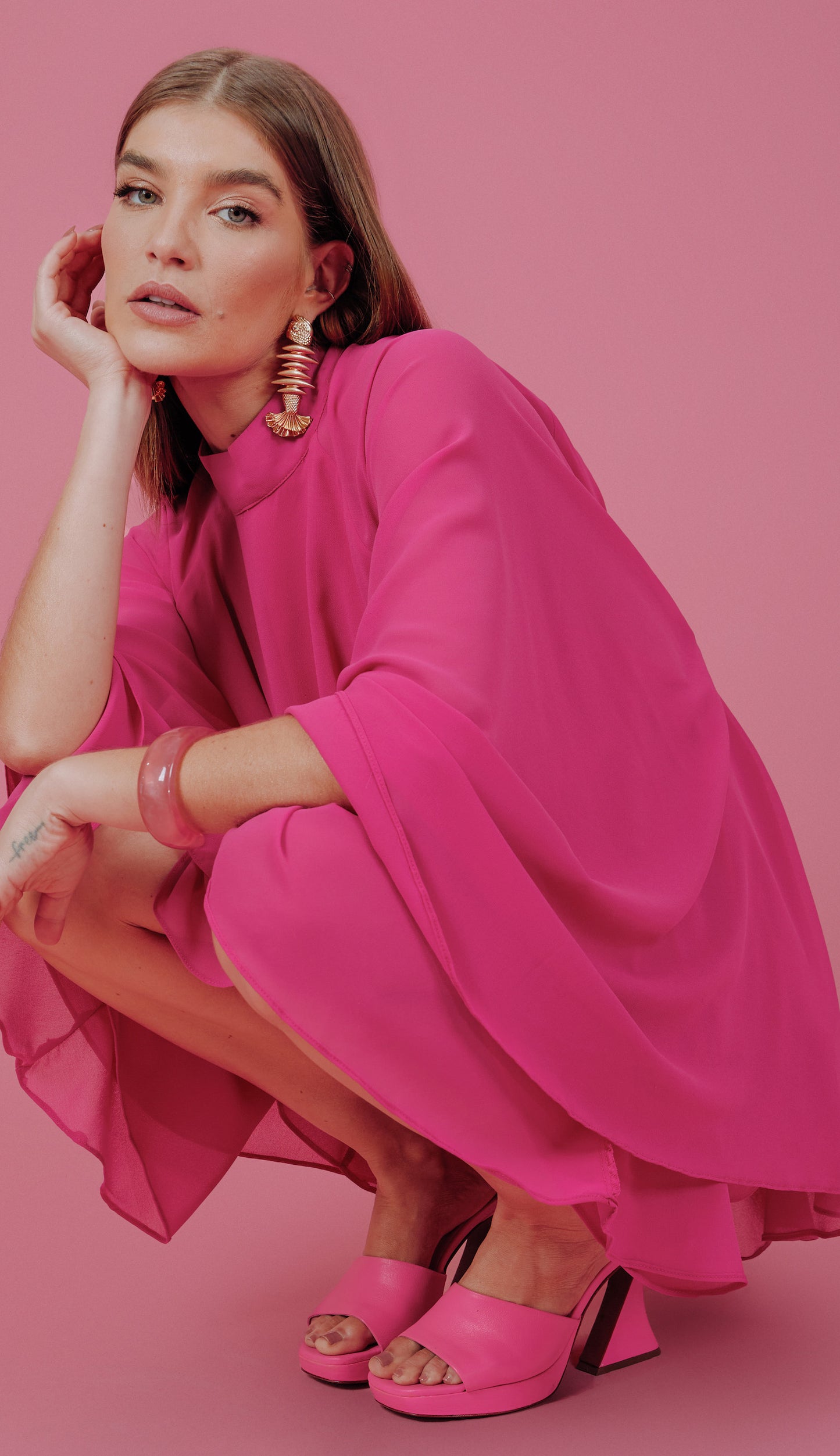 Vestido Estefani Magenta