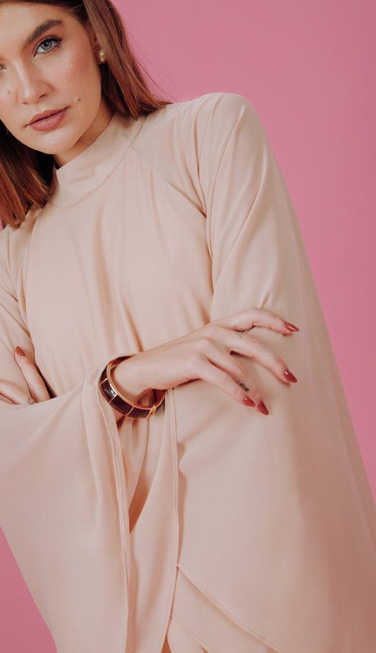 Vestido Estefani Natural