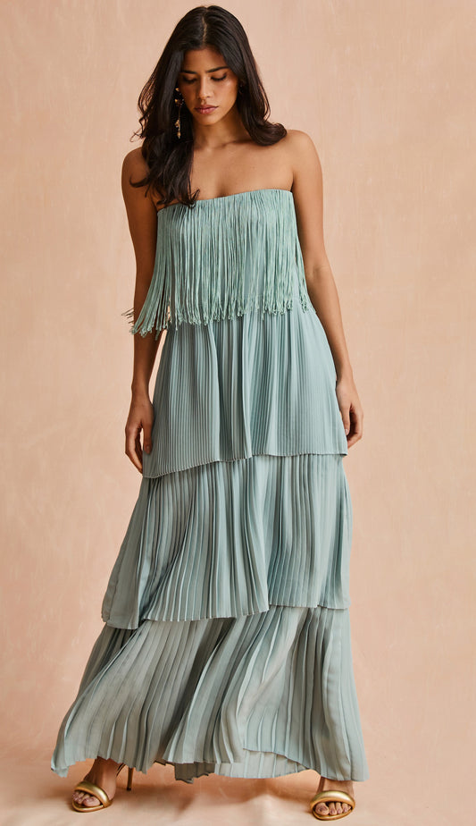 Vestido Flamingo Azul