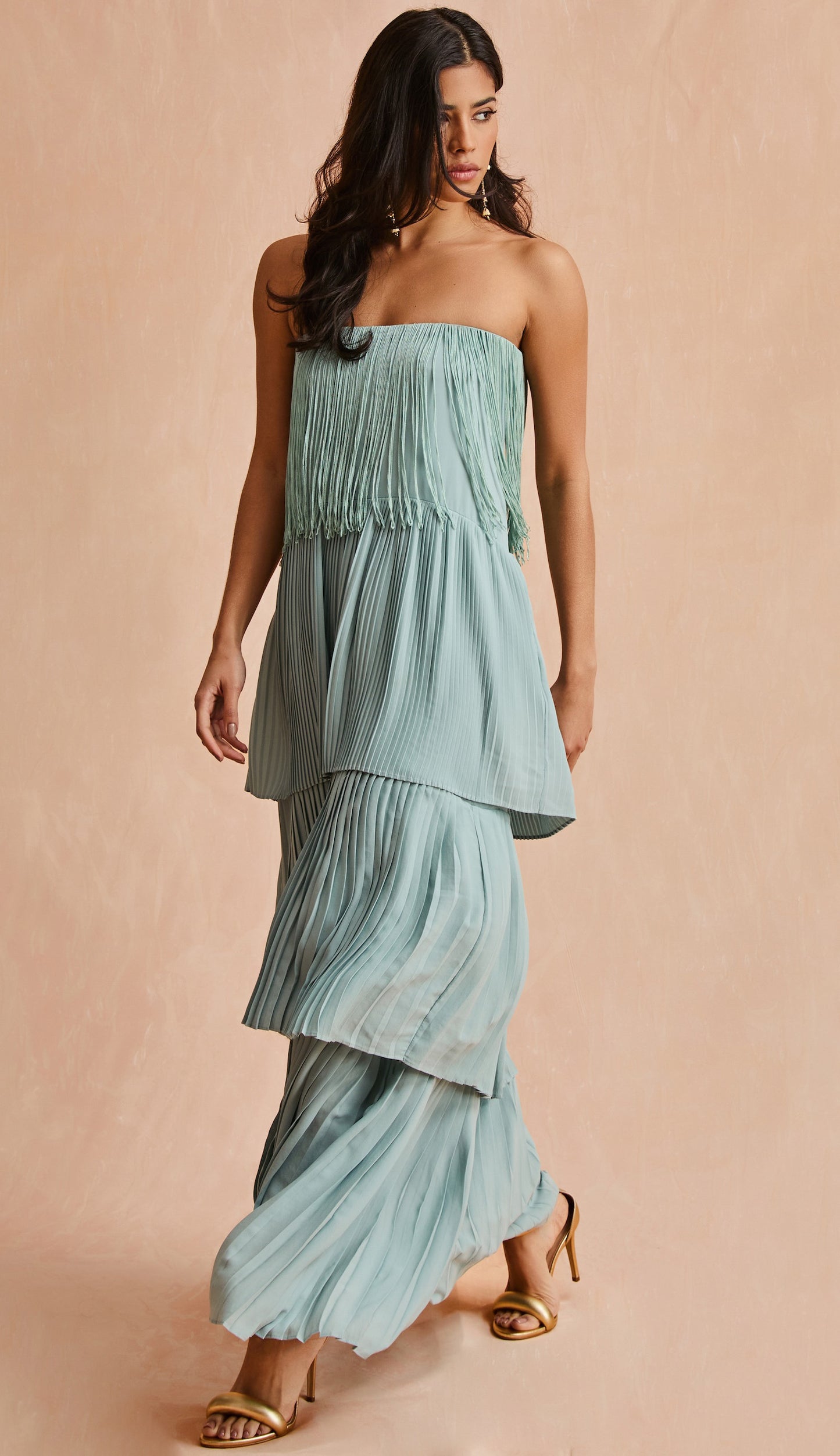 Vestido Flamingo Azul