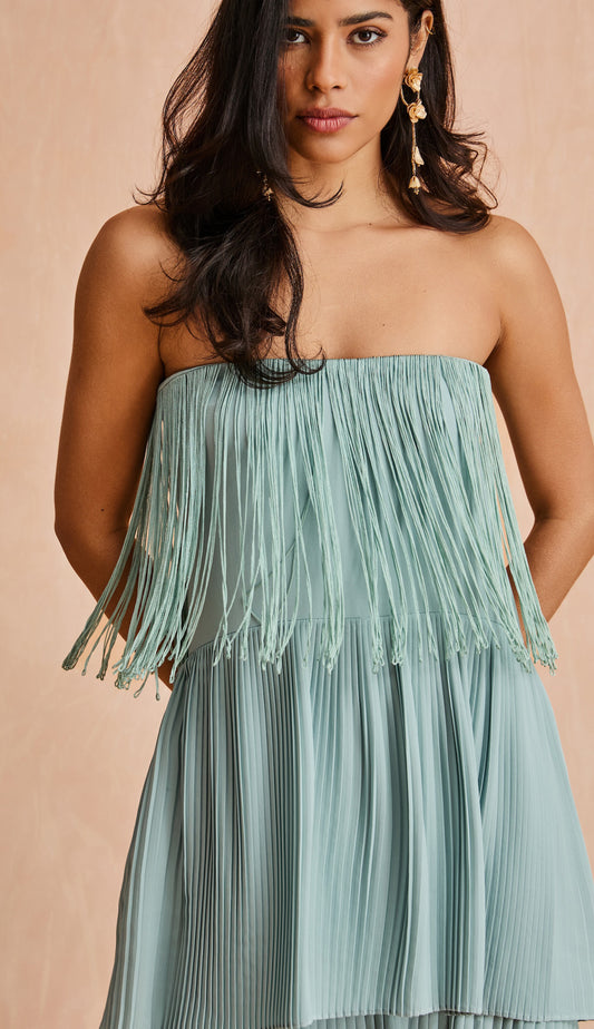 Vestido Flamingo Azul