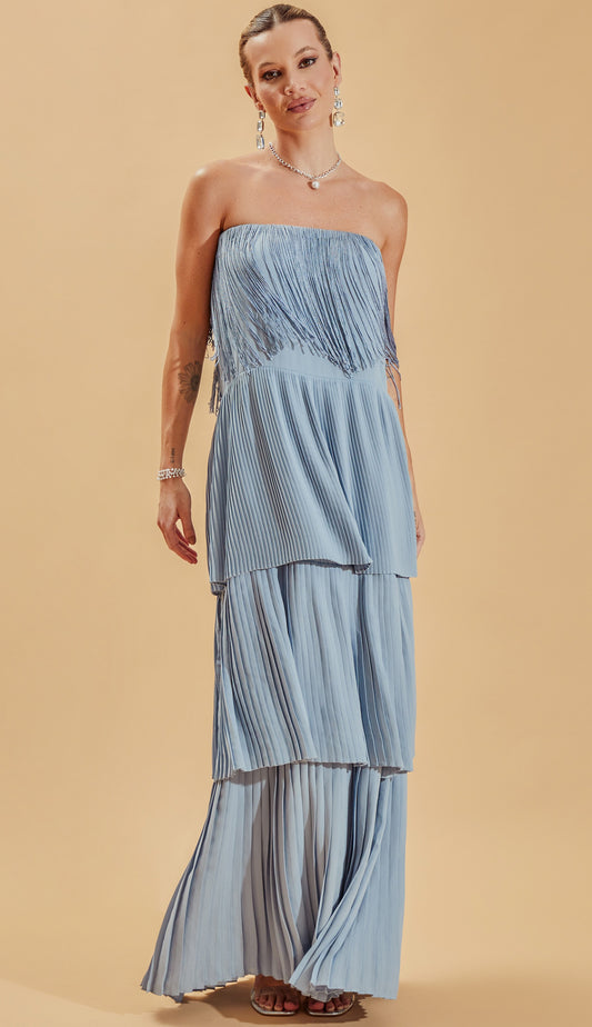 Vestido Flamingo Azul