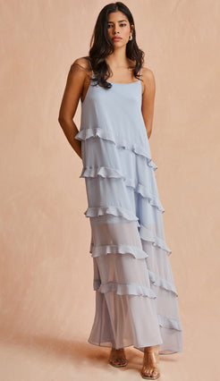 Vestido Fragrância Azul