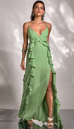 Vestido Thaeme Verde