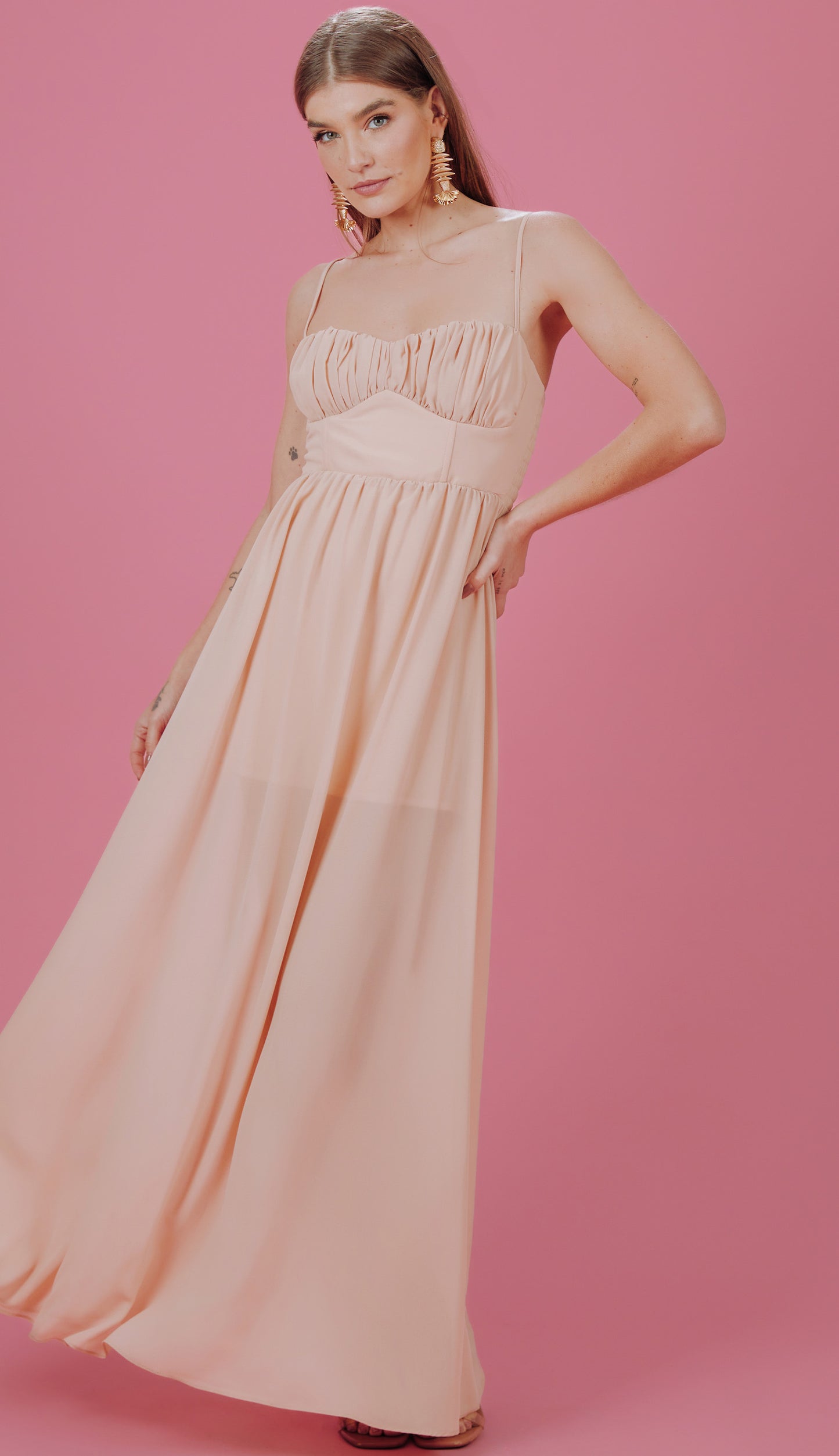 Vestido Clarita Natural