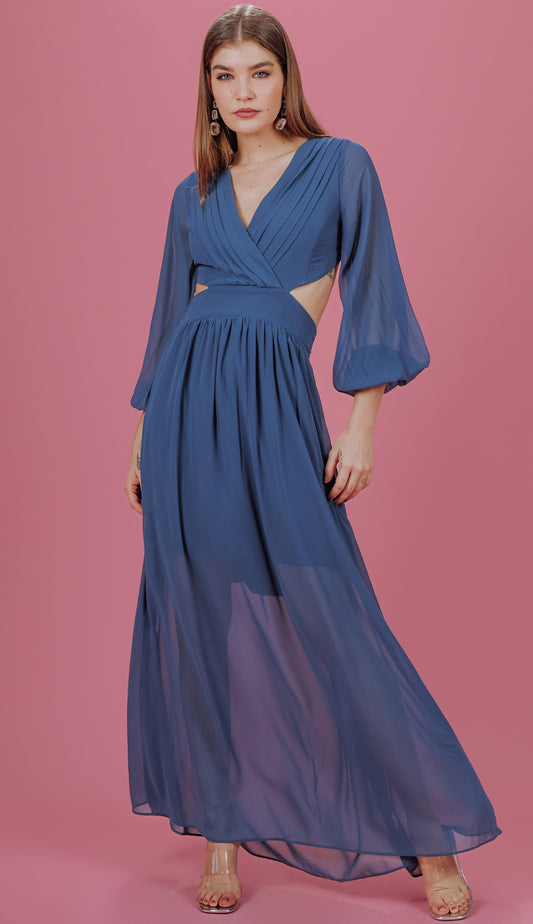 Vestido Má Azul
