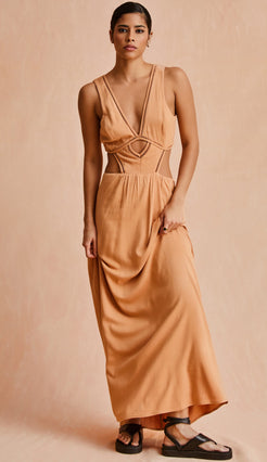 Vestido Plena Caqui