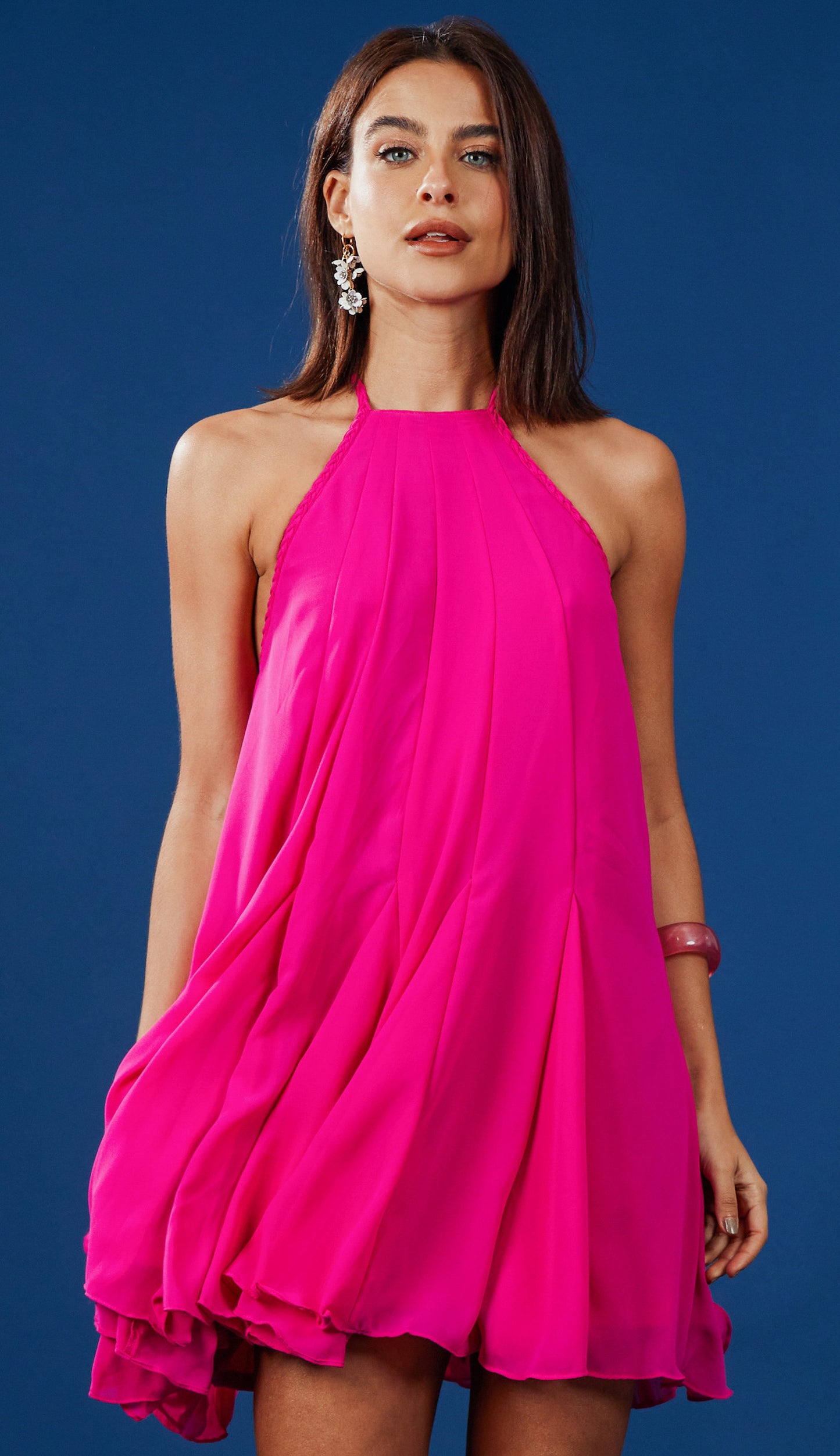 Vestido Salete Magenta