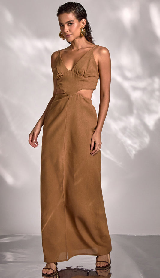 Vestido Tokio Caramelo