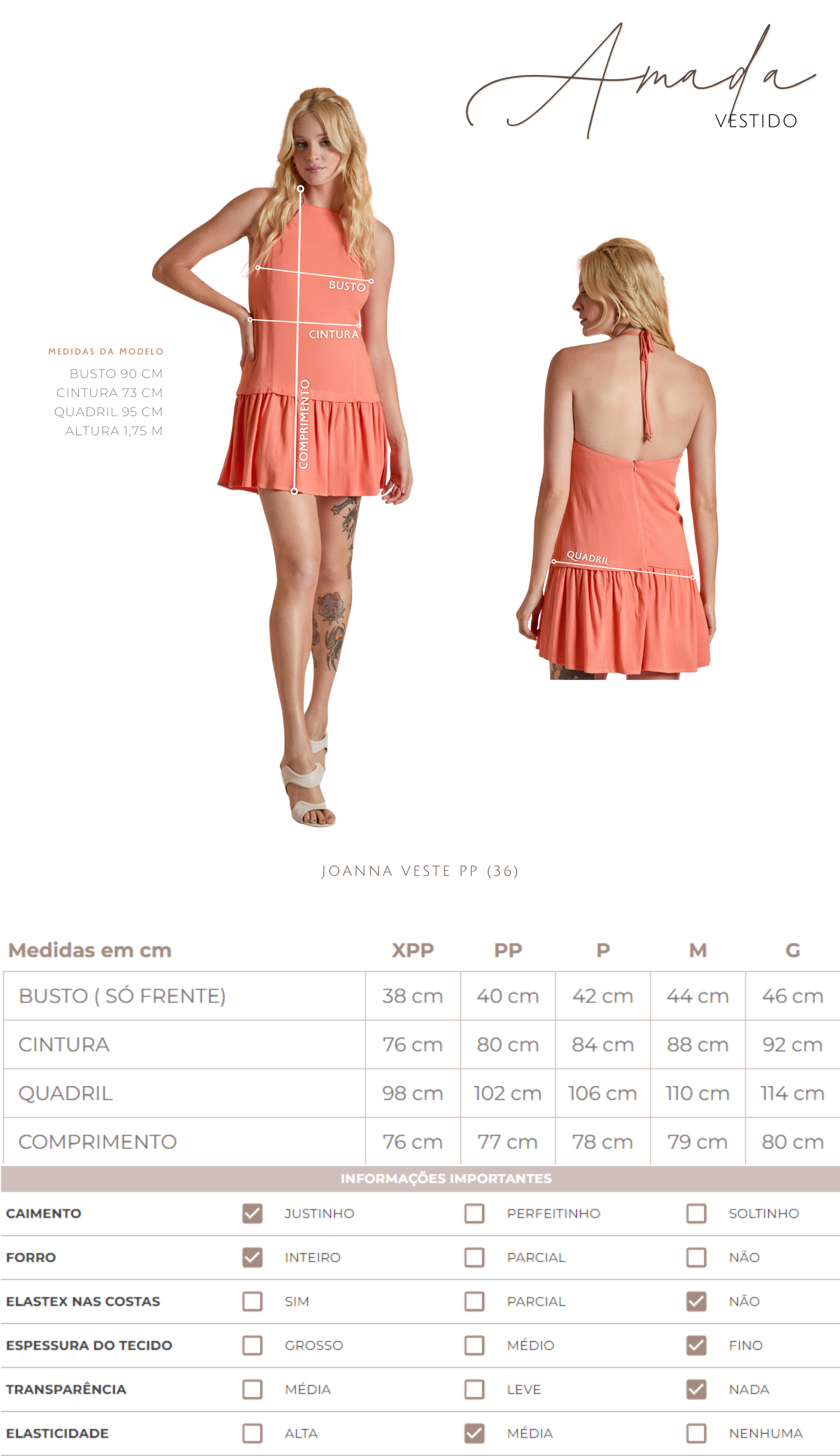 Vestido Amada Coral