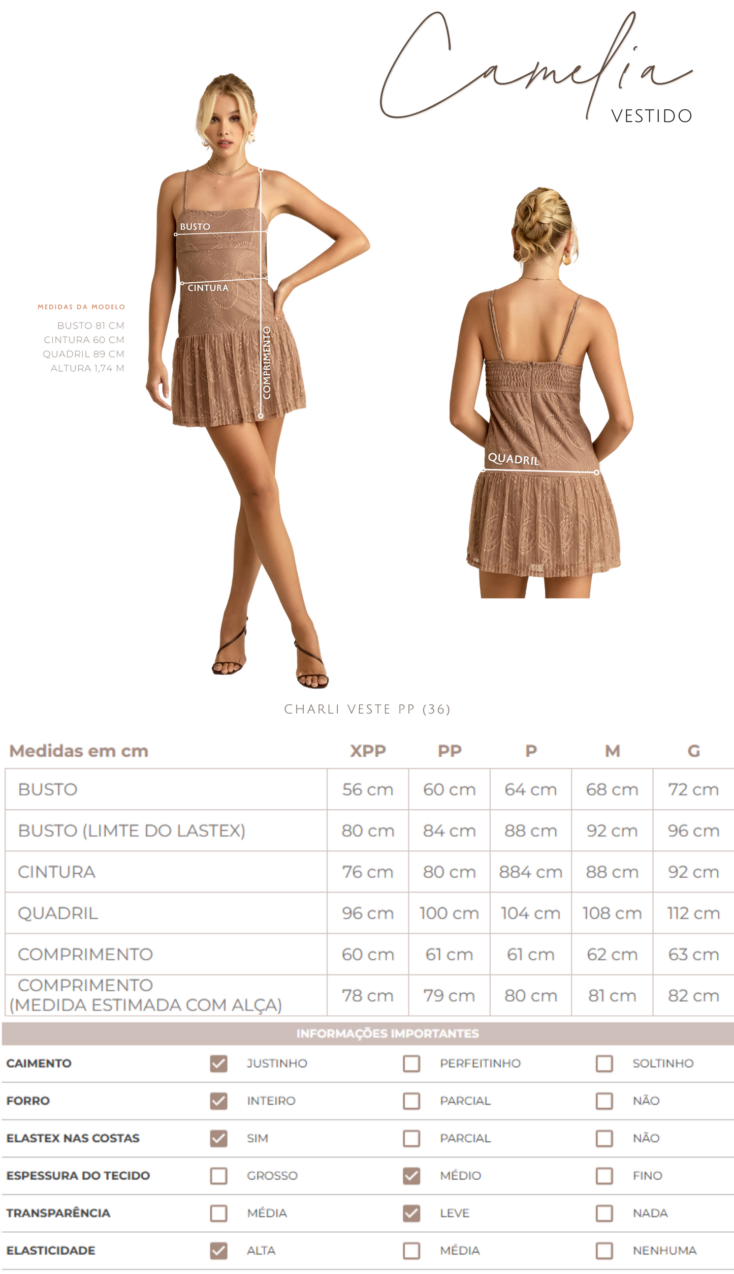 Vestido Camélia Natural