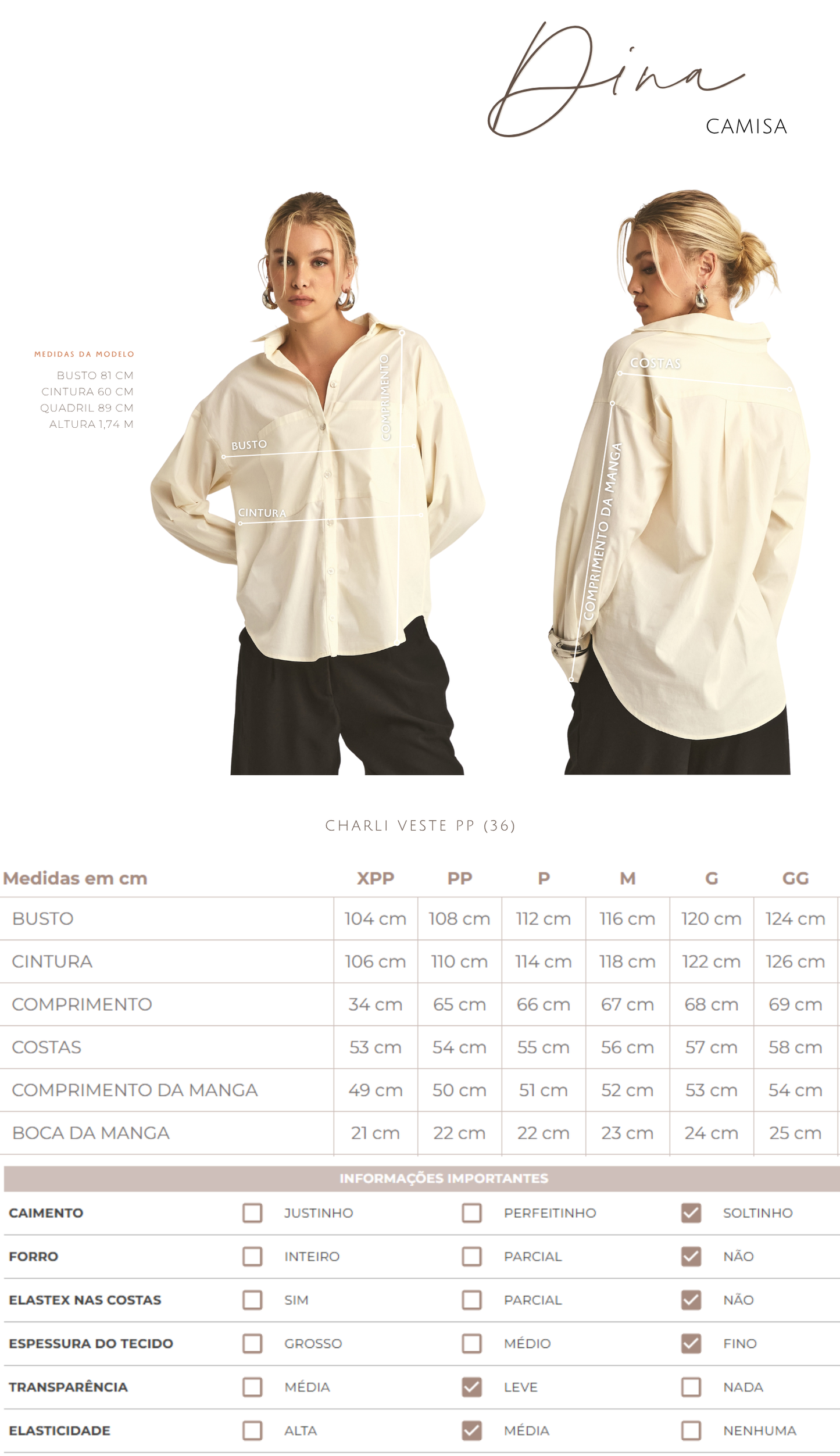 Camisa Dina Off White