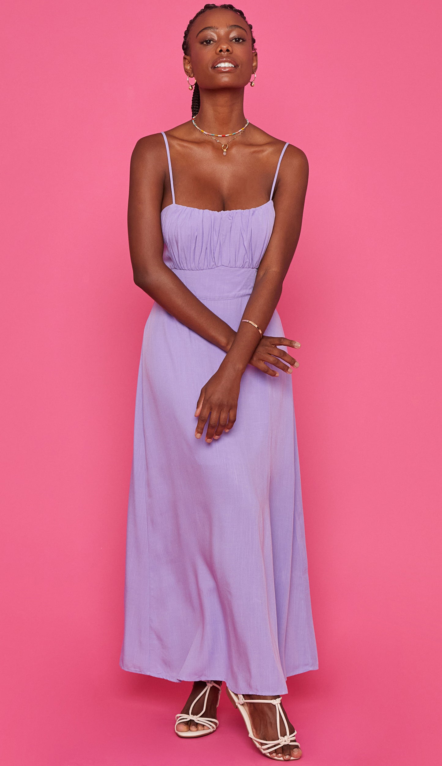 Vestido Elane Lilás