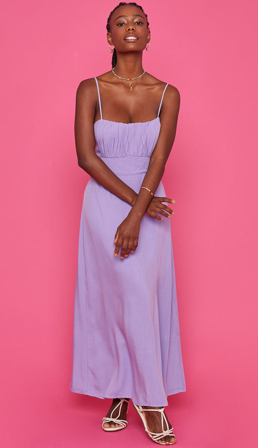 Vestido Elane Lilás