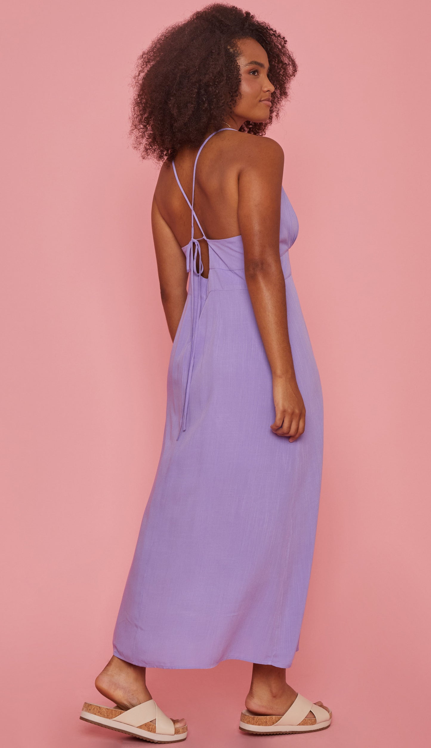 Vestido Elane Lilás