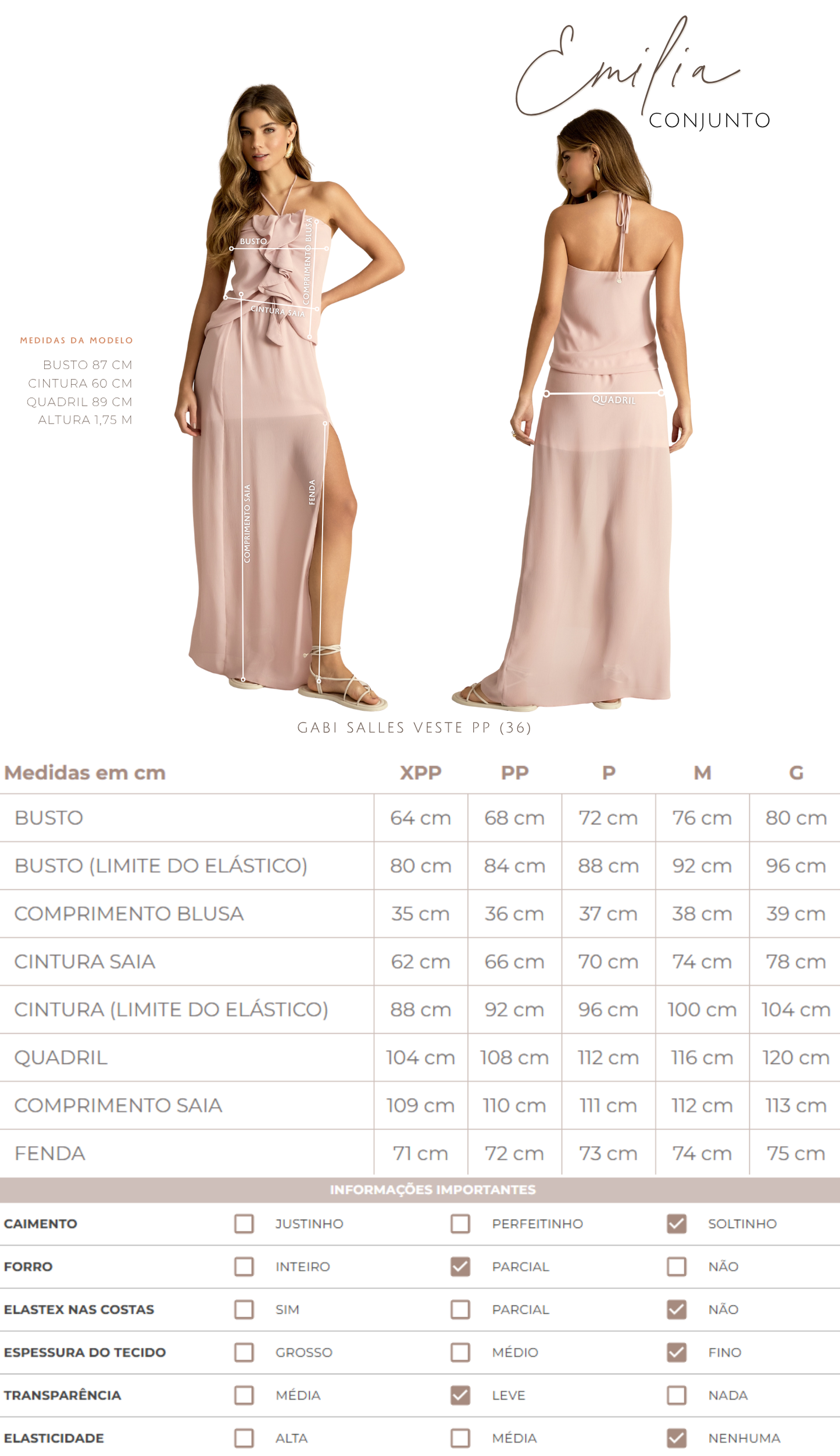 Conjunto Emília Mocha
