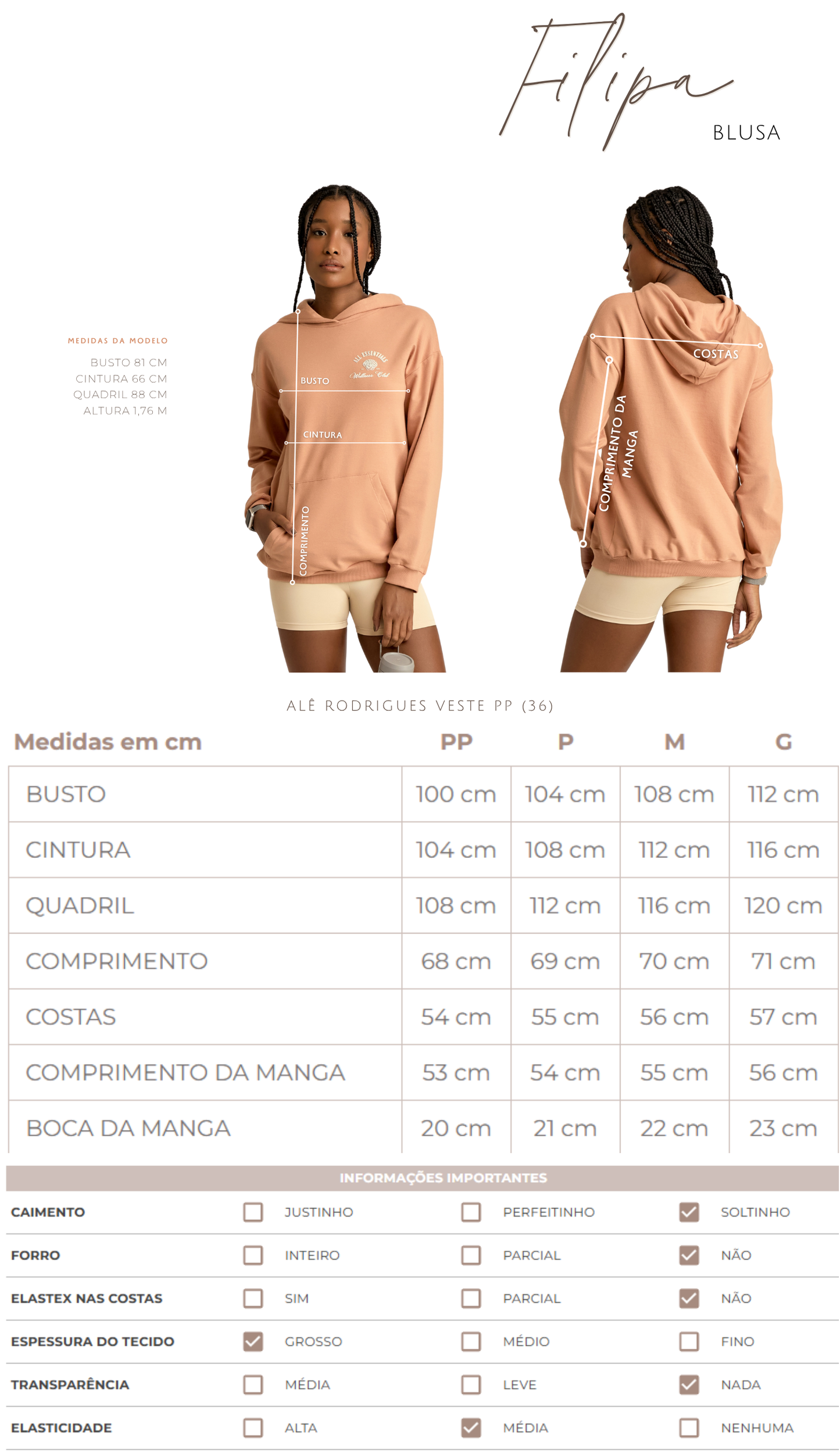 Blusa Filipa Mocha