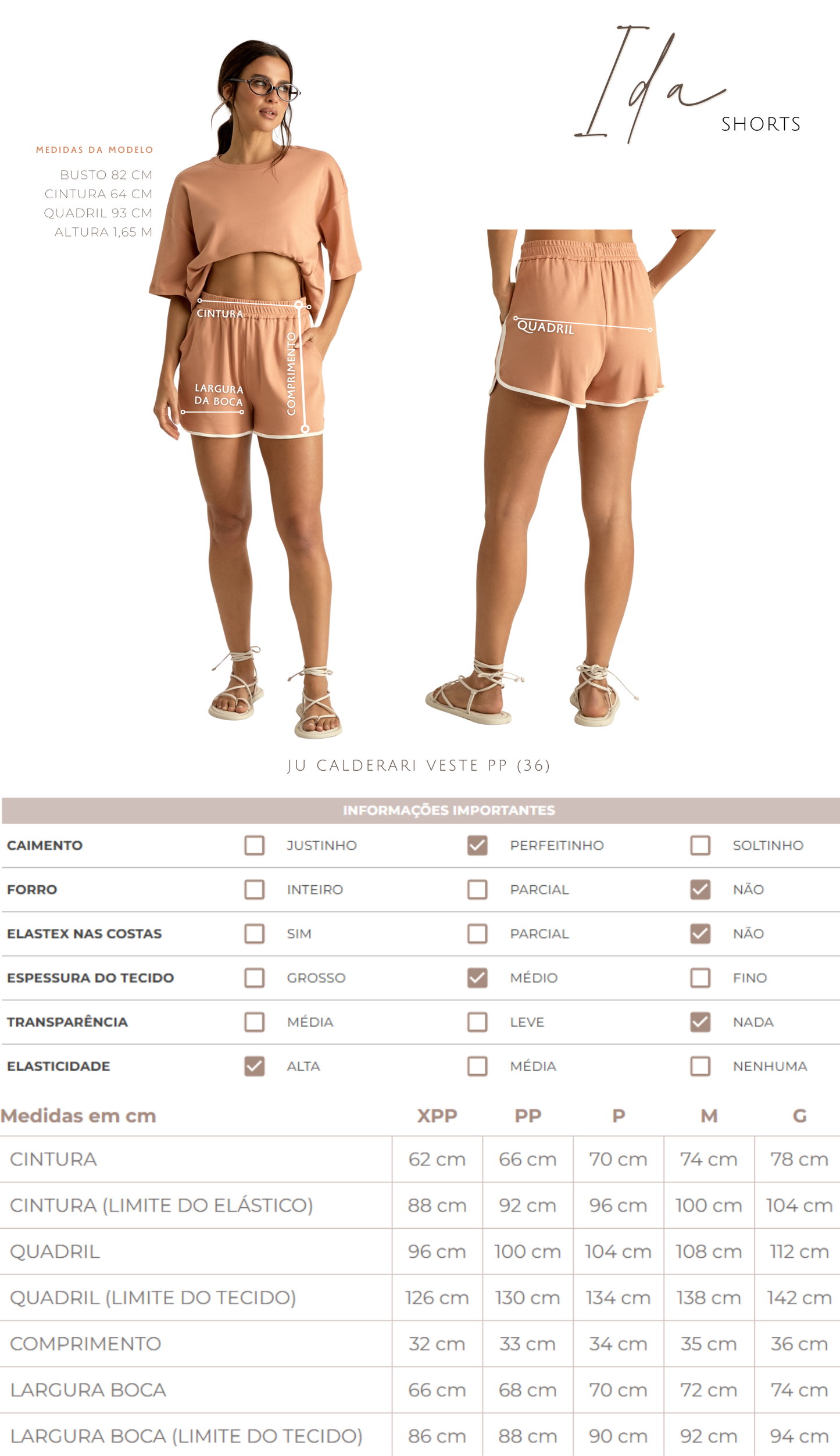 Shorts Ida Chantilly