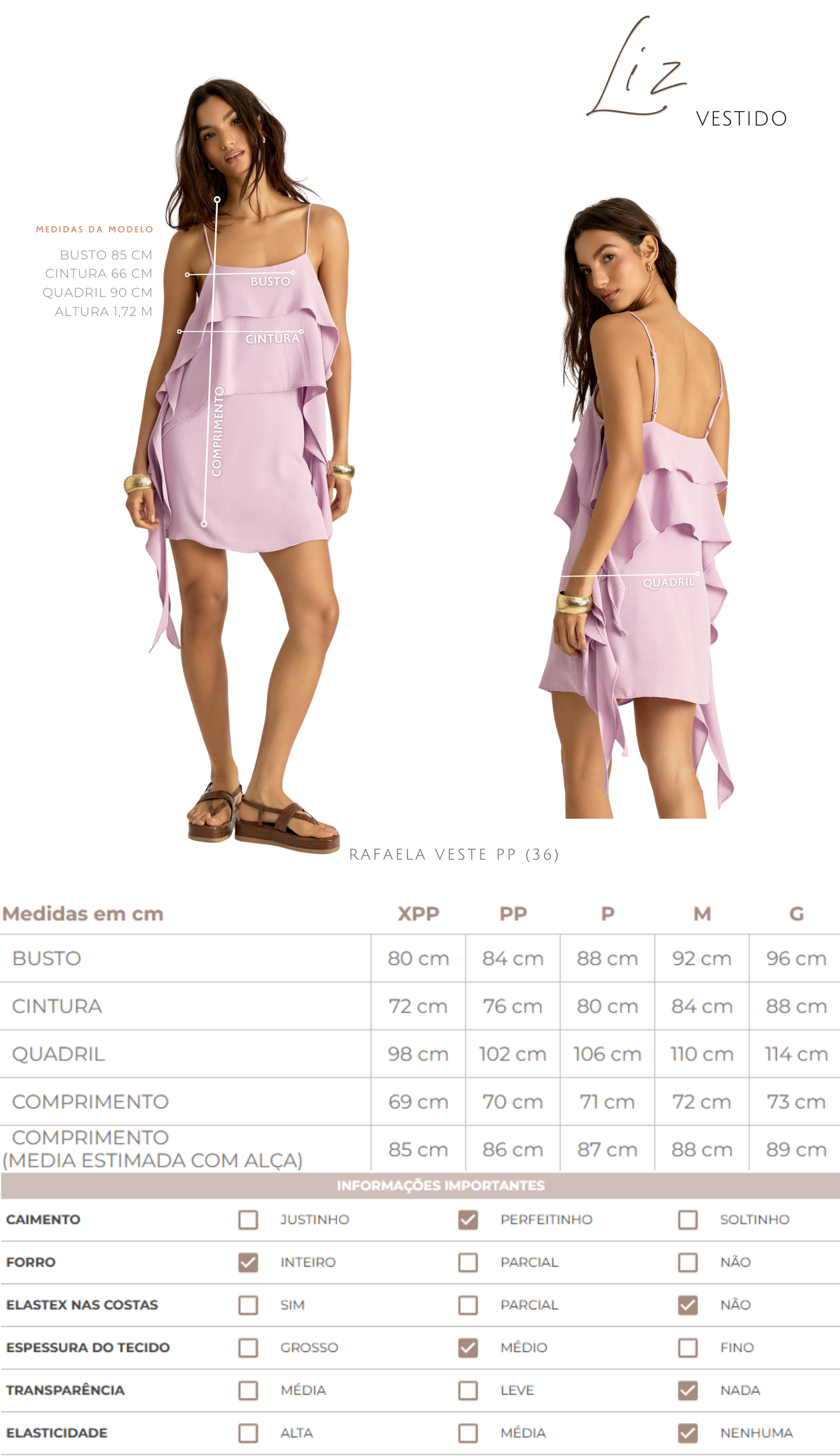 Vestido Liz Lilás