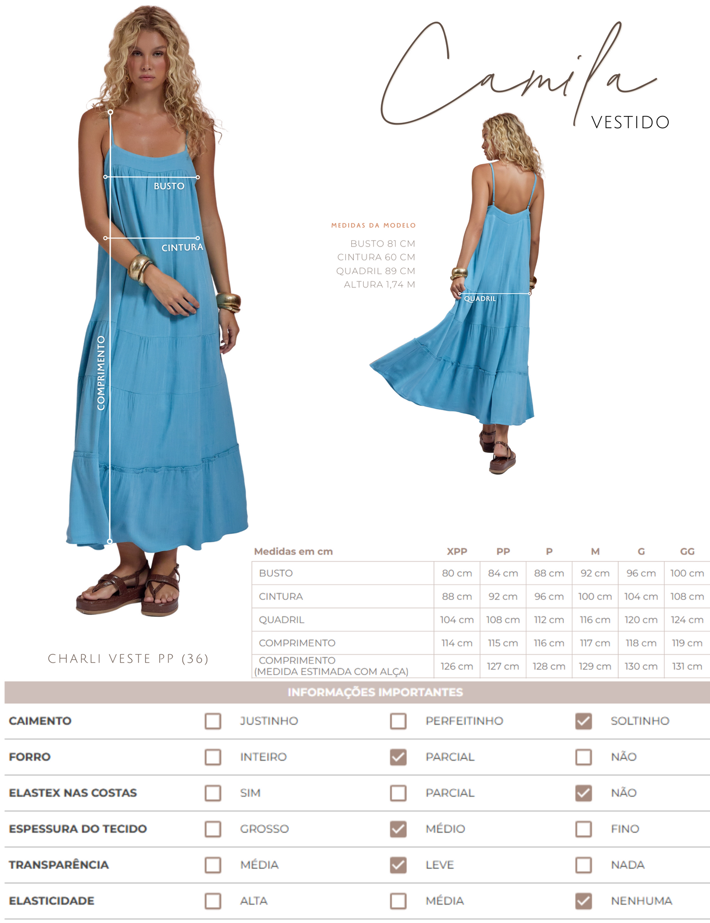 Vestido Camila Mocha