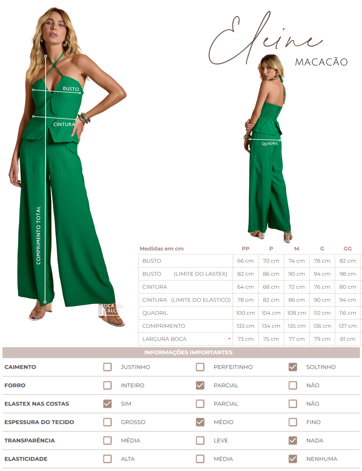 Macacão Eleine Chantilly